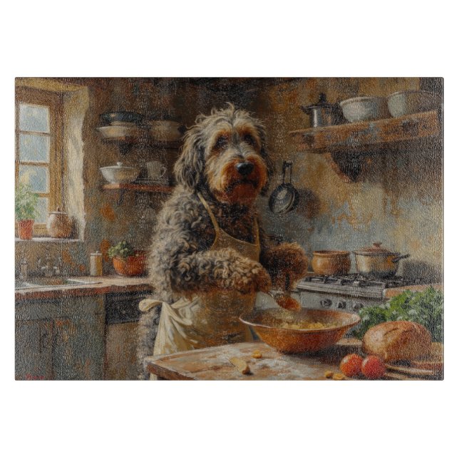 Otterhound-Kocherei in der Küche Schneidebrett (Vorderseite)