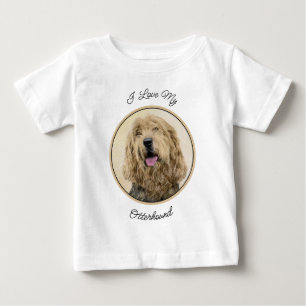 Otterhound-Malerei - Niedliche Original Hunde-Kuns Baby T-shirt