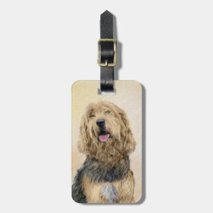 Otterhound-Malerei - Niedliche Original Hunde-Kuns Gepäckanhänger
