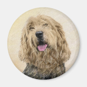 Otterhound-Malerei - Niedliche Original Hunde-Kuns Magnet
