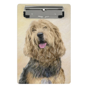Otterhound-Malerei - Niedliche Original Hunde-Kuns Mini Klemmbrett