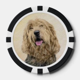 Otterhound-Malerei - Niedliche Original Hunde-Kuns Pokerchips