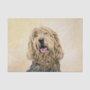 Otterhound-Malerei - Niedliche Original Hunde-Kuns Seidenpapier