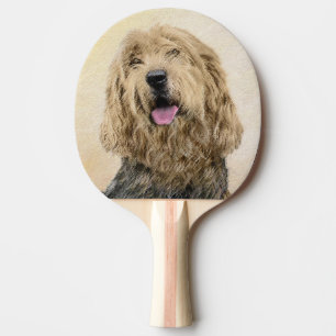 Otterhound-Malerei - Niedliche Original Hunde-Kuns Tischtennis Schläger