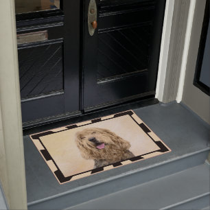 Otterhound-Malerei - Niedliche Original-Hundekunst Fußmatte