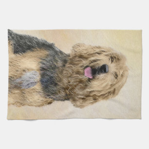 Otterhound-Malerei - Süße originelle Hundekunst Geschirrtuch