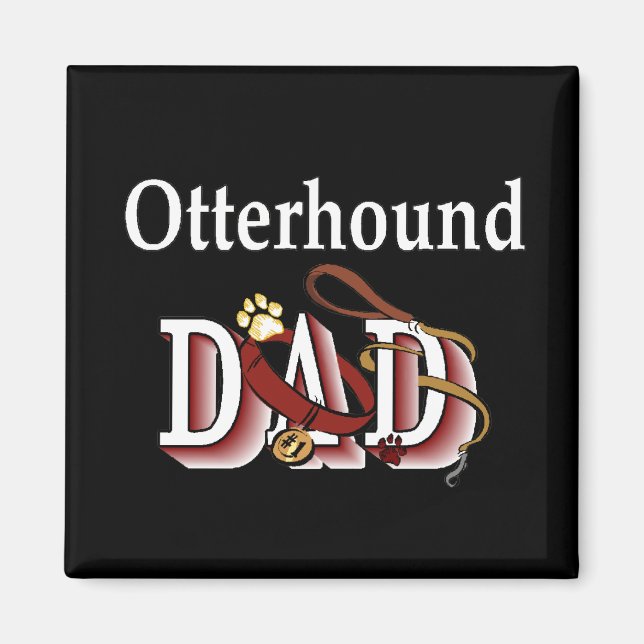 otterhound Papa Magnet (Vorne)