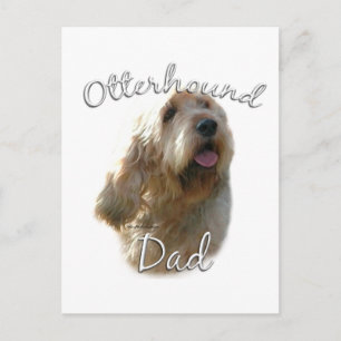 Otterhound Vater 2 Postkarte