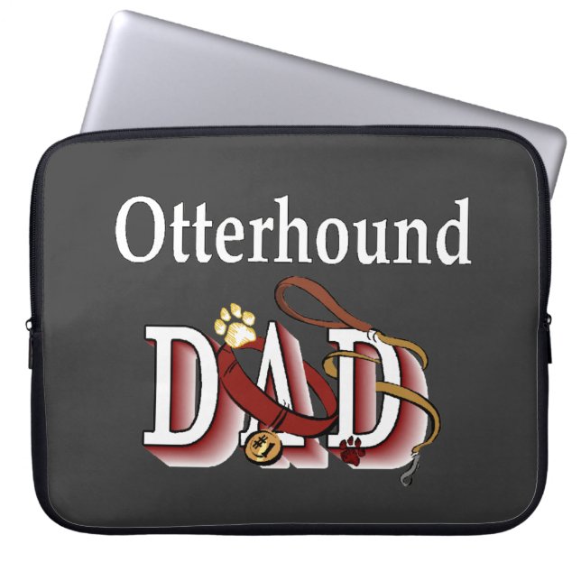 Otterhound-Vater-Geschenke Laptopschutzhülle (Vorderseite)