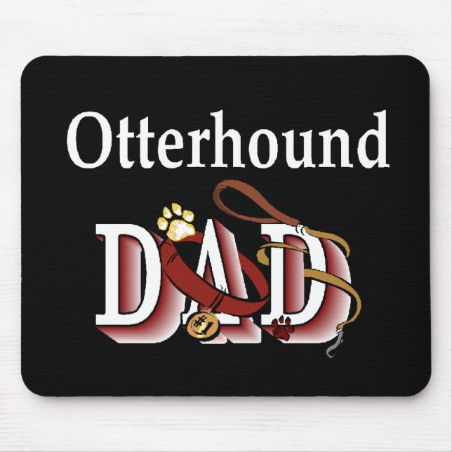 Otterhound-Vater-Geschenke Mousepad (Vorne)