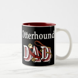 Otterhound-Vater-Geschenke Zweifarbige Tasse