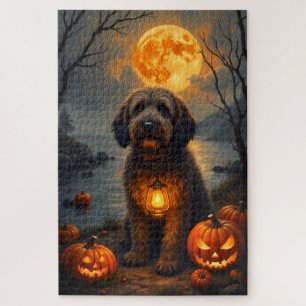 Otterhound Verlassenes Flussufer Halloween-Porträt Puzzle