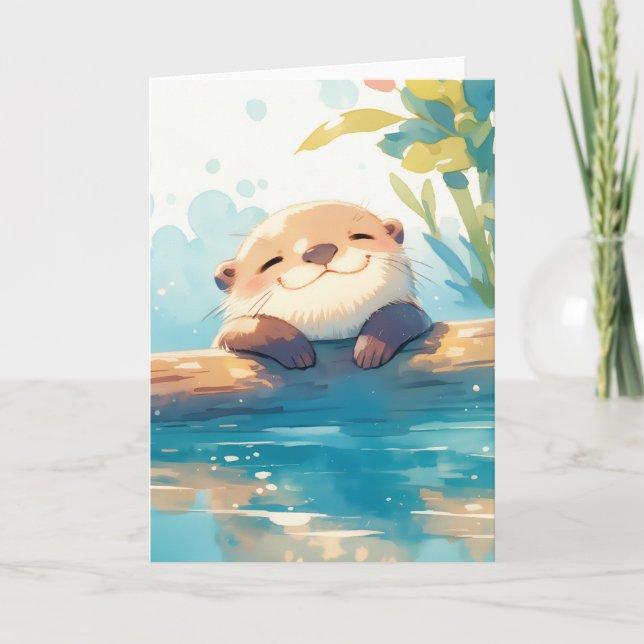 Otterlässiger Tag Karte (Vorderseite)