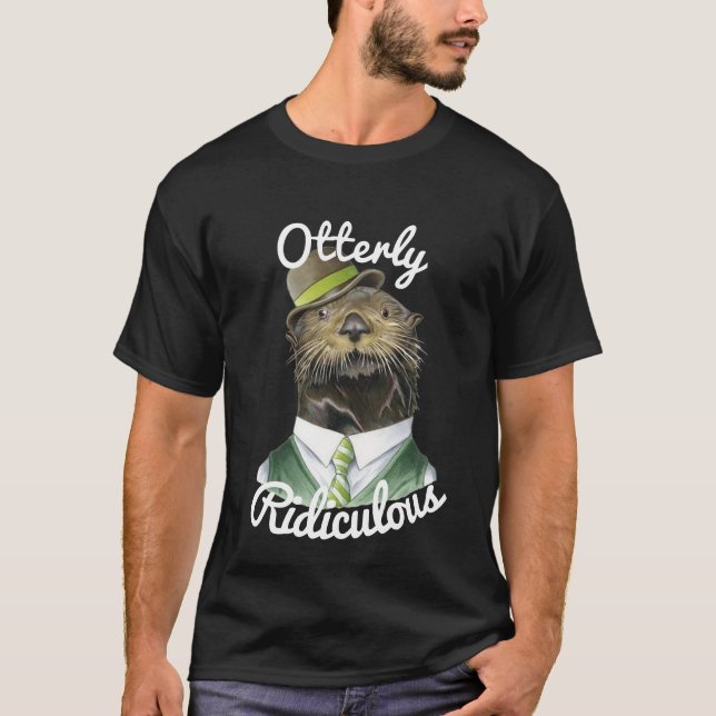 Otterly lächerlicher Sir Otter Design T-Shirt (Vorderseite)