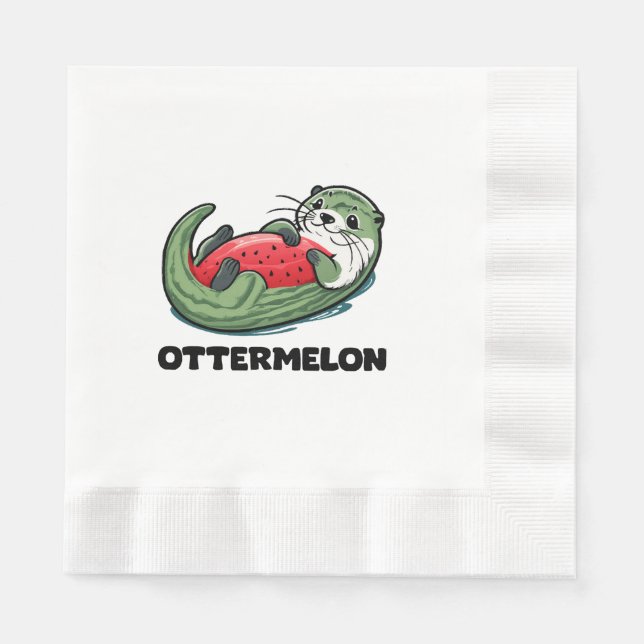 Ottermelon Serviette (Vorderseite)