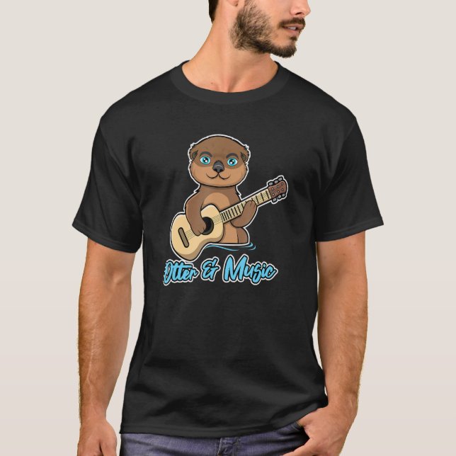 Otters and Music Ukulele Ironic Otter Quote T-Shirt (Vorderseite)