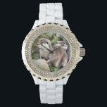 OTTERS ARMBANDUHR<br><div class="desc">Ein Aquarelldesign aus zwei sehr niedlichen kleinen Ottern.</div>