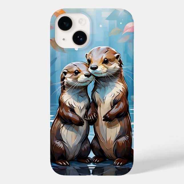 Otters Case-Mate iPhone Hülle (Rückseite)