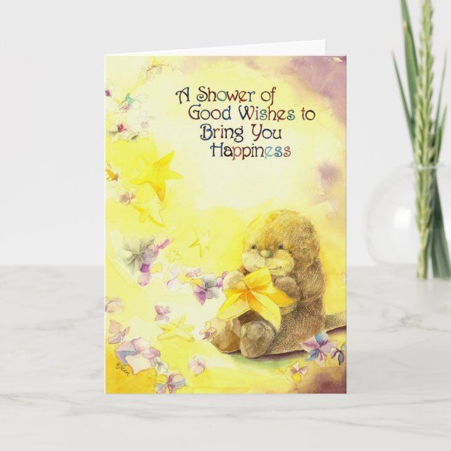 Otters Geburtswünsche Karte (Vorderseite)