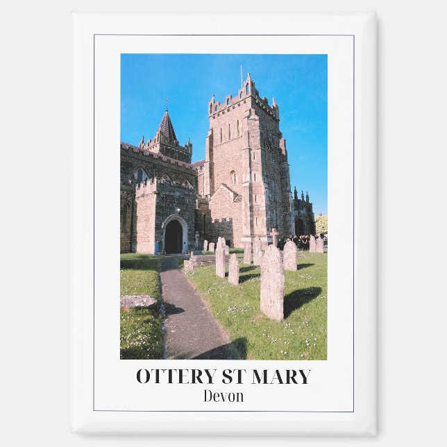 Ottery St Mary, Devon, England Magnet (Vorderseite)