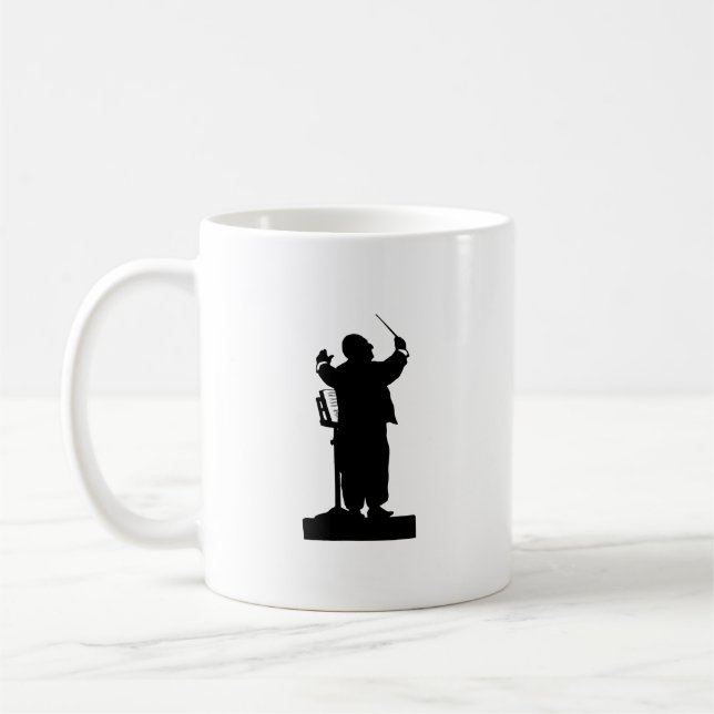 Otto Bohler Silhouette Anton Bruckner Kaffeetasse (Links)