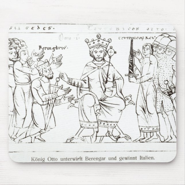 Otto I einreichend bei Berenger II Mousepad (Vorne)