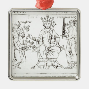 Otto I einreichend bei Berenger II Silbernes Ornament