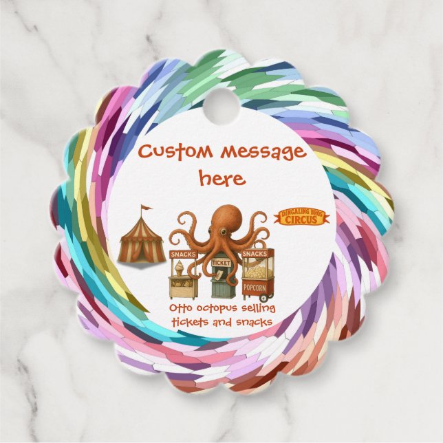 Otto’s circus snack shack geschenkanhänger (Vorderseite)