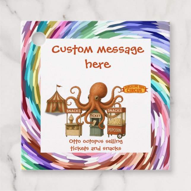 Otto’s circus snack shack geschenkanhänger (Vorderseite)