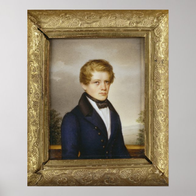 Otto von Bismarck als Student, 1833 Poster (Vorne)