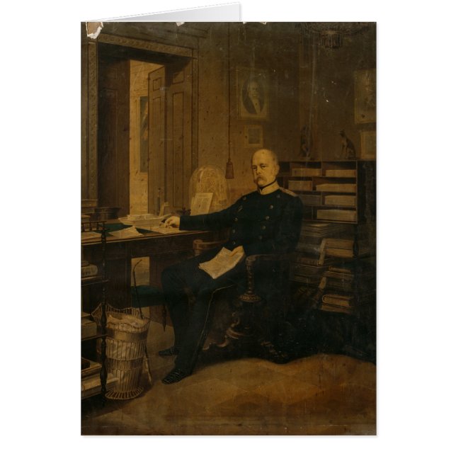 Otto von Bismarck in seiner Studie (Vorne)