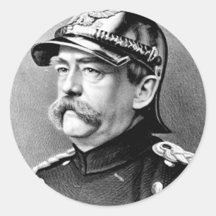 Otto Von Bismarck Runder Aufkleber