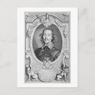 Otto von Guericke (1602-86) von "Portraits des Ho Postkarte