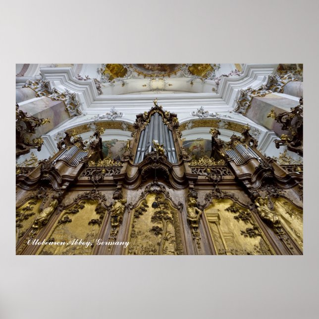 Ottobeuren Abbey Pfeifengesteck Poster (Vorne)