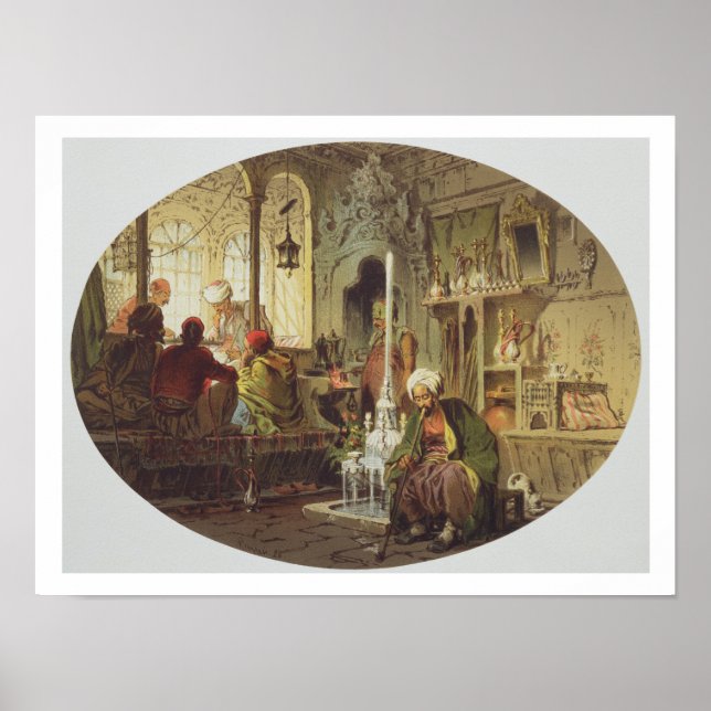 Ottoman Coffee House, 1862 (Farbe litho) Poster (Vorne)