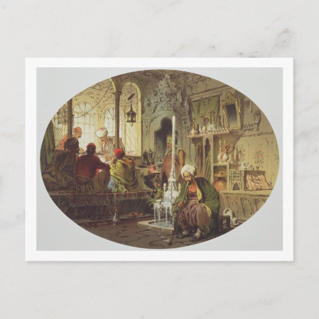 Ottoman Coffee House, 1862 (Farbe litho) Postkarte (Vorderseite)