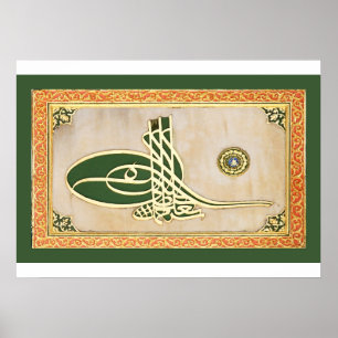 Ottoman sultan tughra Poster