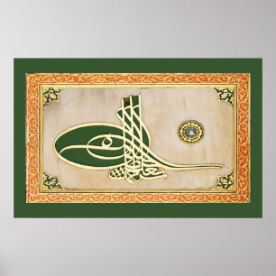 Ottoman sultan tughra Poster