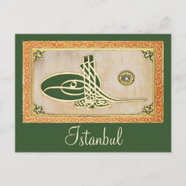 Ottoman sultan tughra Postkarte