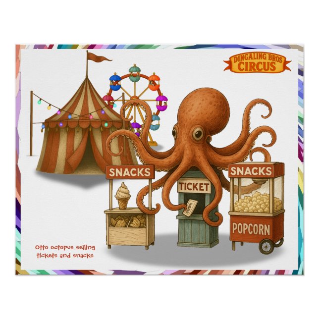Ottos Zirkus-Snack-Stand Poster (Vorderseite)