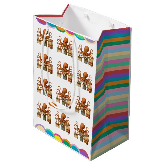 Ottos Zirkussnackstand Mittlere Geschenktüte (Rückseite Schrägansicht)