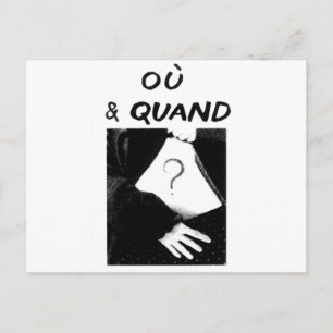 Ou & Quand Postkarte
