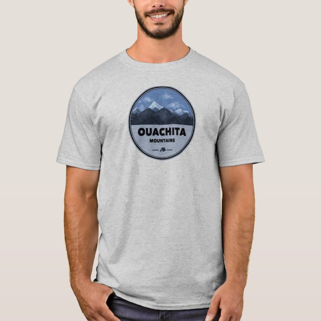 Ouachita Mountains Arkansas Oklahoma Camping T-Shirt (Vorderseite)