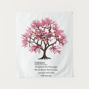 "Oubaitori" bedeutet benutzerdefinierte Farbe Wandteppich