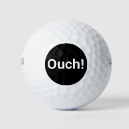 Ouch lustiger Golf Ball