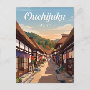 Ouchijuku Japan Postkarte