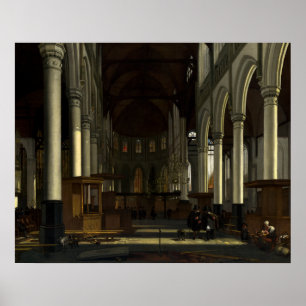 Oude Kerk - Emanuel de Witte Fine Art Poster
