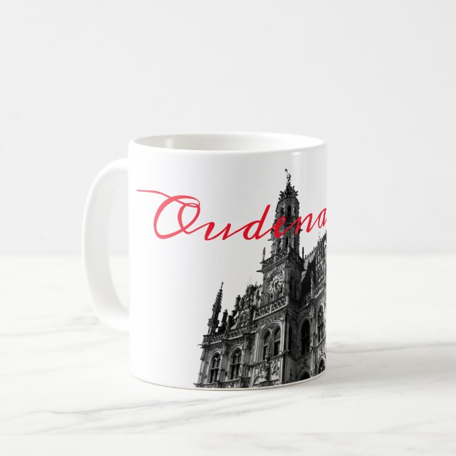 Oudenaarde Gothic Town Hall Belgien Kaffeetasse (Vorderseite Links)