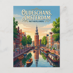 Oudeschans Kanal Niederlande Postkarte