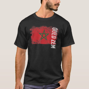 Oued Zem Marokko Flagge für Marokkaner Männer Frau T-Shirt